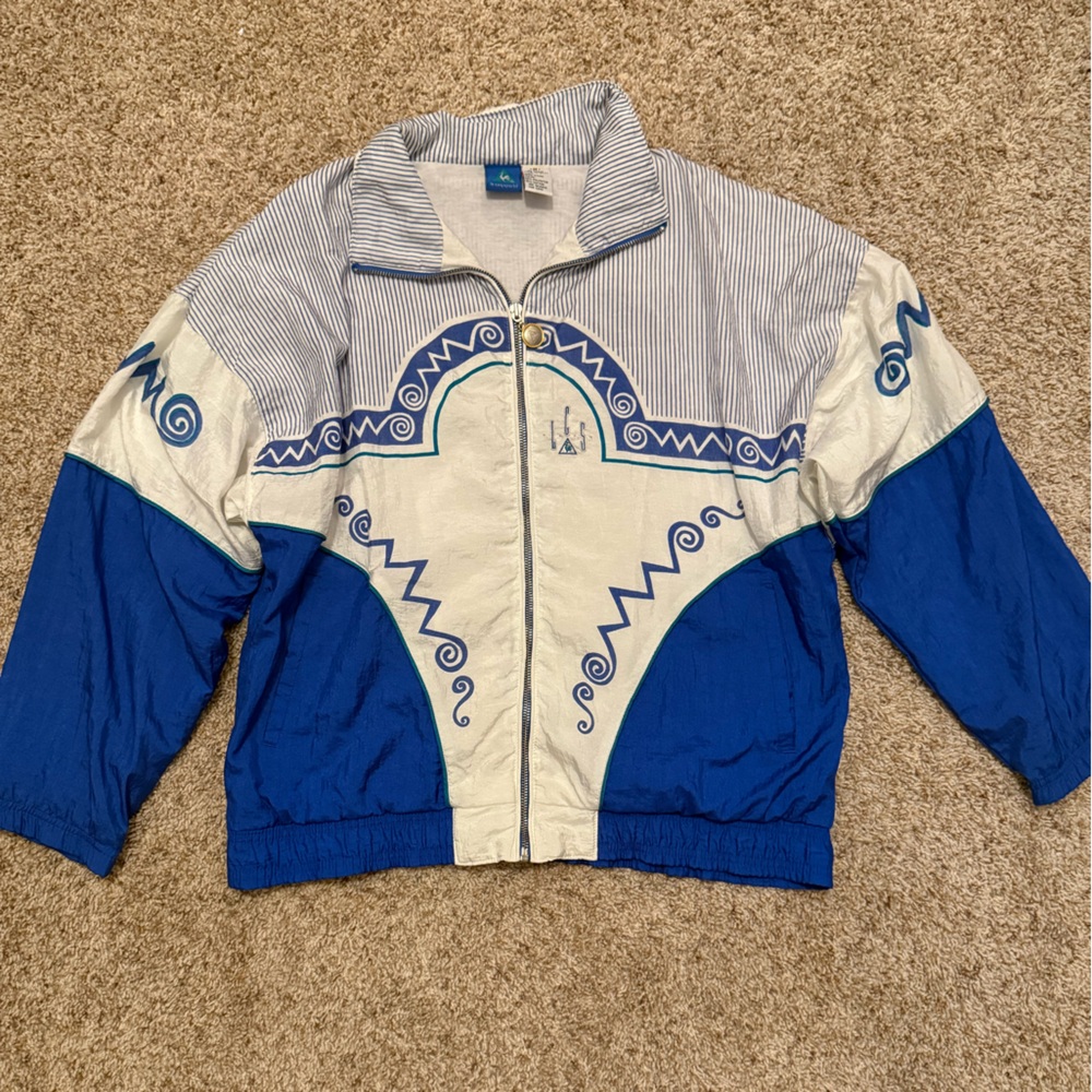 Men’s Blue and White Jacket